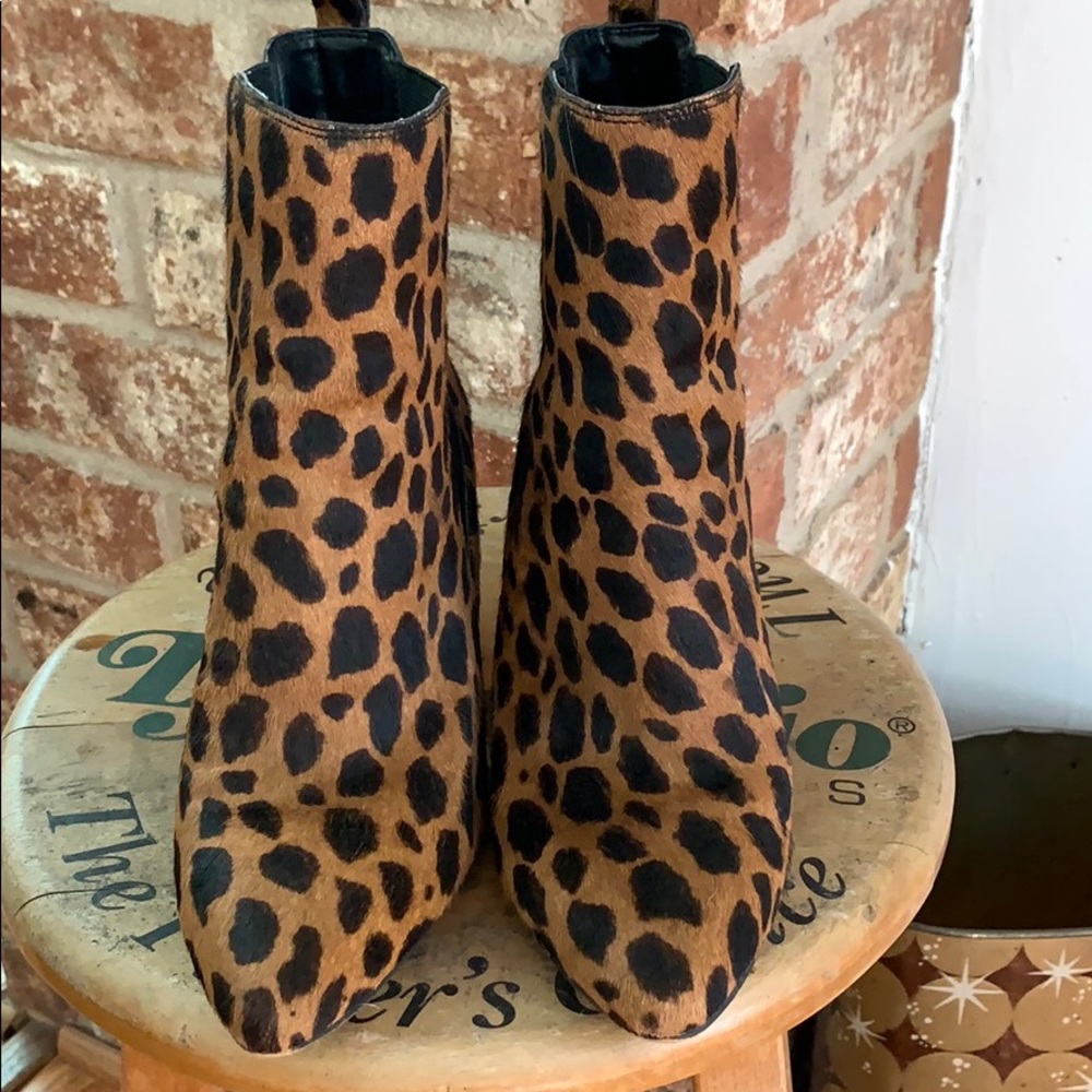 Vince Cmuto Leopard Ankle Boots